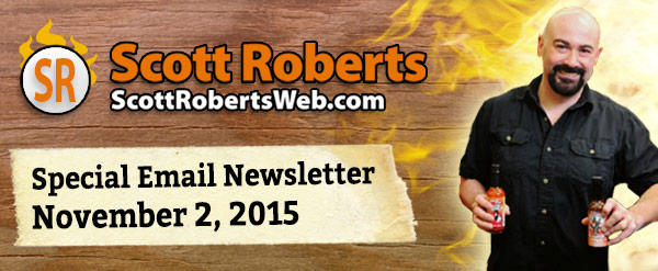 ScottRobertsWeb.com Nov 2, 2015 E-Mail Newsletter